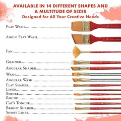 Princeton Heritage, Series 4050, Synthetic Sable Paint Brush for Watercolor, …