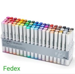 Copic Sketch Marker 72 Color BASIC Set Artist Markers From JAPAN BRAND NEW Fedex