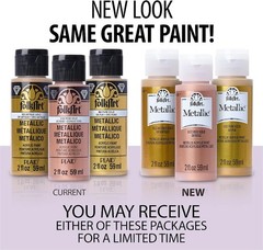 2 oz Metallic Acrylic Paint – Shimmering Sahara Gold for Indoor/Outdoor Use