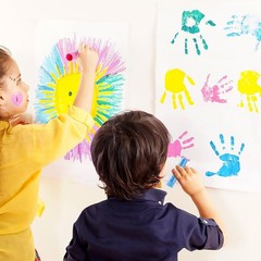 32 Colors Tempera Paint Sticks for Kids – Quick Dry, Non-Toxic, Works on Paper,