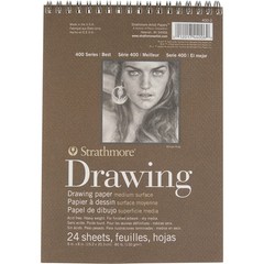Strathmore 400 Series Drawing Pad Medium Texture Cream 24 Sheets 6×8 Inches