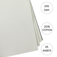 A5 Landscape Artists’ Watercolor Journal 25 Sheets 245GSM 20% Cotton Paper