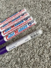 Lot Of 5 Artline 400XF EK-400XF Paint Marker 2.3mm Bullet Point NEW Seald Purple