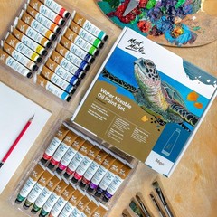 MPOW3618 Water-Soluble Oil Paint, Diluted with Water, 1.2 x 0.6 fl oz (36 Col…