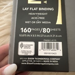 Brand New Ucreate Mixed Media Premium Paper Hardbound Book 80 Sheets 10.875×8.5