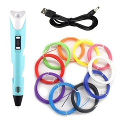 3D Printing Pen Kit for Kid PLA Doodle Set 10 Colour Creative Birthday Gift Tool
