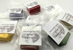 handmade encaustic paints by sonja color starter palette #02 eight 15ml blocks