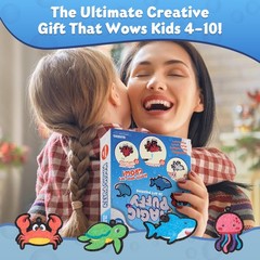 Magic Aqua Puffy, 3D Art Craft Kits Paint by Number Crafts Kits for Kids, Mes…