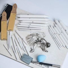 KOOTIKO 33 Pcs Blending Stumps and Tortillions Paper Art Blenders Drawing wit…