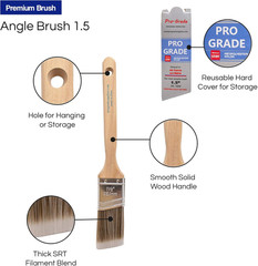 Paint Brushes – (6 Pack) Variety Angle Paint Brushes