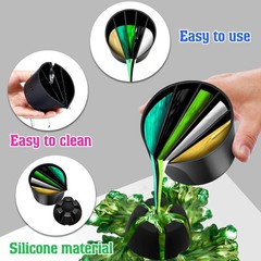 6 Pieces Pour Painting Supplies Split Cups for Paint Pouring Acrylic Silicone…