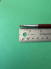 L5005-Langnickel Royal Sable Short Handle Short Round Paint Brush- Size 8