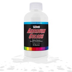 US Art Supply 8-Ounce Opaque White Airbrush Paint