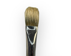 (2) M Grumbacher Gainsborough 1271-F Hog Bristle Paint Brushes Size 8 & 12 VTG