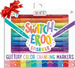 New Color Changing Markers 12 Pack, Dual Tip Sparkle Art Set Fast Shipping