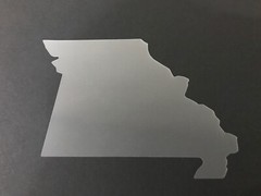 Missouri #1 Stencil 10mm or 7mm Thick, States, College, Outline, Crafts