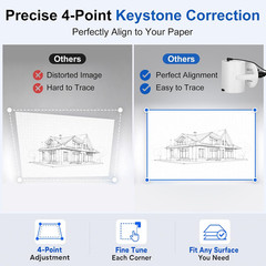 Art Projector for Tracing Drawing, Native 720P HD Smart Drawing Projector with M