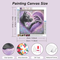 Dog Diamond Art Kits for Adults, Diamond Painting Kits for Beginners – DIY Full