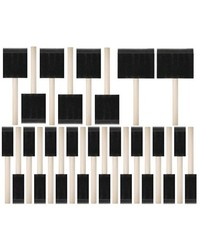 Bates- Foam Paint Brushes, 1″, 2″ & 3″, 26 Pack, & 26 Black