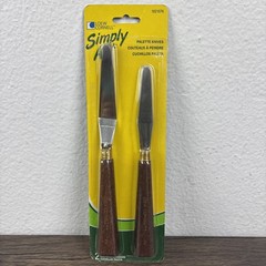 Loew Cornell Palette Knife Set Paint Trowel Shape Metal Wood Handle 1021076 New