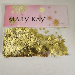 MARY KAY Gold Star Confetti Collage Supplies Art Crafts Scrapbooking Party Decor