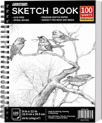 5.5″X8.5″ Sketch Book | 100 Sheets (68 Lb/100Gsm) Sketchbook| Acid Free Drawing