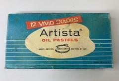 Artista Oil Pastels No. 212 Vtg Art Supplies USA + 2 Grumbacher Sticks READ