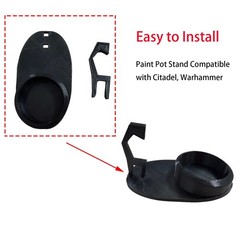 2 PCS Paint Pot Holder with Lid Stabilizer, Paint Pot Stand with Citadel, War…