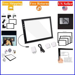 A4 Light Box for Drawing & Crafting, 7000 Lux, USB Power, Lock Button