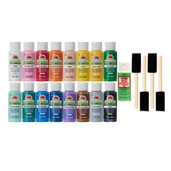 Multi PROMOABMPO22, 21 Piece DIY Set Featuring 16 Surface Paints, 1 Mod Podge…