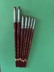 L5005-Langnickel Royal Sable Short Handle Short Round Paint Brush-size 2