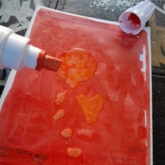 MODIFIED RED Uni Paint Marker PX-30 Broad Chisel Tip 8mm Graffiti Supplies