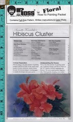 Hibiscus Cluster ©1999 Bob Ross Floral How-To Painting Packet KP001 Annette Kowa