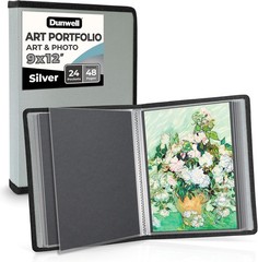 Art Portfolio Binder 9×12, Acid-Free Paper, 48 Page Display