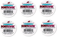 LEE 10053 Sortkwik Fingertip Moisteners, 3/8 oz, Pink, Sold as 6 Pack
