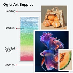 96 PCS Art Supplies Drawing Kit 72 Colored Pencils 24 Sketching Pen Adult