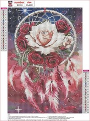 MXJSUA Dream Catcher 5D Diamond Painting Kit for Adults, 30×40 cm, Pink