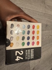 Liquitex Basics Acrylic Paint Set, 24-Count Multicolor 22 mL Tubes