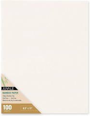 Cold Press Watercolor Paper Sheets 8.5 x 11 in 100 Pack White Sketch Pad for