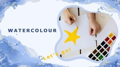 Watercolour Pad Cold Press 300gsm 100% Cotton Paper 24 Sheet-12 X 12 CM Journal