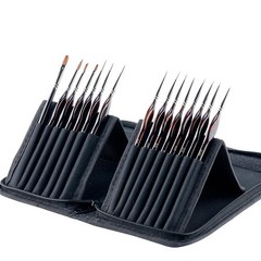 Extra Fine Detail Paint Brushes 15 Pcs with 10.7″ x 5.4″ Case – Miniature