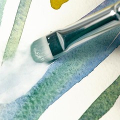Scrubber Watercolor Brushes Professional Set of 3 Blotting Re-Shaping Edges