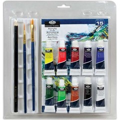 Clamshell Art Sets Acrylic Painting 15pc