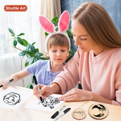 Shuttle Art Permanent Markers, 30 Pack 1 Count (Pack of 30), 30 Black