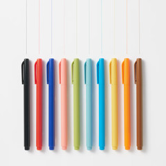 MUJI Water-based felt-tip pen Fine tip Rusty light blue Made in Japan