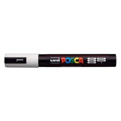 Posca Markers, Paint Marker, White Paint, 5M Medium Tip, Opaque Ink, Acrylic Pen