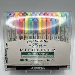 Zebra Mildliner Double Ended Markers 25-pk Complete Collection Chisel & Bullet