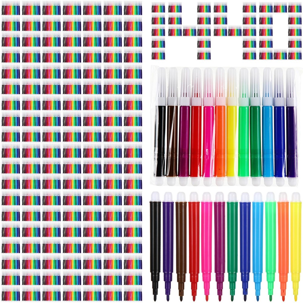 1440 Pcs Mini Markers Bulk Colored Pen 3.4 Inch Vibrant Colors Portable Short…