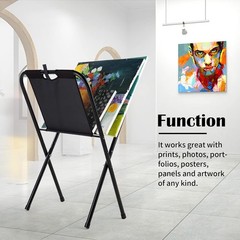 Small Canvas Print Rack – Portable Folding Art Display Rack for Posters Artwork