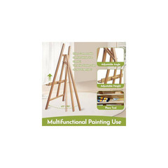 Heavy Duty A-Frame Wood Easel Stand Adjustable Holds Large Canvas Mirror Wedding